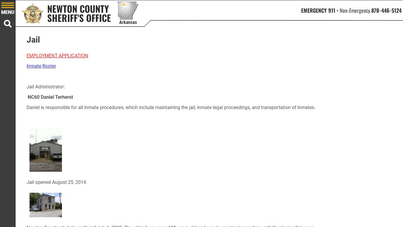 Jail - Newton County Sheriff AR